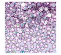Strass Non Thermocollants, Série Bling Crystal Opal, Cristaux À Dos Plat En Verre Super Pailleté For Nail Art DIY, Breloques(Crystal Light Pink,SS50-144PCS)