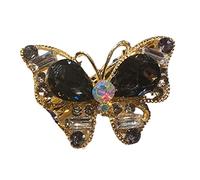 Strass Nœud à cheveux pour femme en cristal plein papillon Pinces à cheveux Mode Bannière à cheveux pour banquet latéral Coiffeur Outil de coiffure