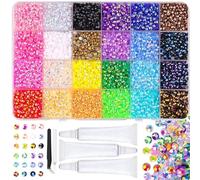 Strass Ongles Nail Art Kit, 24000 Pièces Strass pour Ongle avec Accessoires, Rhinestone Bedazzling Kit, Generic Colle Strass-ongle 24 Couleurs 3mm Autocollant , pour Decoration Ongle Bricolage (D)