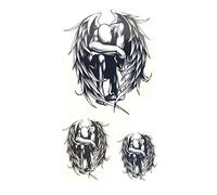 STRASS & PAILLETTES - Mini Tatouages éphémères métallique Waterproof Ange dechu Noir Waterproof - Tatoo temporaire - Bijou de Peau