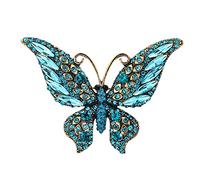 Strass pour broche papillon scintillante en forme d'animal broche châle broches rétro vêtements décoratifs corsages mode juif strass papillon badge, One Size, Comme décrit