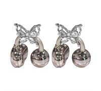 Strass pour écouteurs à clipser, accessoires élégants en forme de papillon en zircone, décoration exquise amovible, écouteurs avec boucle en diamant, bijoux à clipser