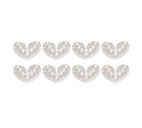 Strass pour vêtements, strass à coudre, strass à coudre, patch en forme de cœur, facile à utiliser, DIY 40 pièces pour vêtements
