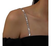 Strass - Sangle de soutien-gorge réglable en strass - Sangle d'épaule invisible - Anti-dérapant - Chaîne pour hauts, robes, sous-vêtements, chaîne, e, taille unique