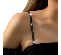 Strass - Sangle de soutien-gorge réglable en strass - Sangle d'épaule invisible - Anti-dérapant - Chaîne pour hauts, robes, sous-vêtements, chaîne, b, taille unique