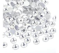 Strass Thermocollant Cristal AB Hotfix Strass dos plat fer sur pierres de cristal Hot Fix for la décoration vêtement en tissu(No Glue Clear,Ss50 144pcs)