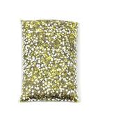Strass Thermocollant Gros paquet de strass thermocollants en résine, non, cristaux plats, paillettes, pierres for ongles(Citrine,PCS_4MM 5000 PCS)