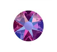 Strass Thermocollant Hotfix Strass couleurs AB fer à repasser sur vêtements cristaux couture artisanat bricolage diamant(Fuchsia AB,SS16 1440pcs)