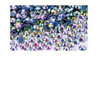 Strass Thermocollant Hotfix Strass for vêtements, cristal AB de haute qualité, fer sur, pierre verre à ongles, bottes bricolage(Crystal AB,SS34-288pcs)