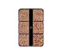 Strass Thermocollant Lot de 1000 strass for nail art, en verre ultra brillant, à fond pointu, paillettes, plusieurs tailles, accessoires manucure(Pink)