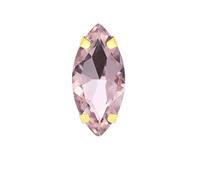 Strass Thermocollant Strass colorés œil de cheval à coudre avec griffe dorée en cristal verre sur pierre for accessoires vestimentaires(Pink,9x18mm 20pcs)