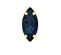 Strass Thermocollant Strass colorés œil de cheval à coudre avec griffe dorée en cristal verre sur pierre for accessoires vestimentaires(Montana,7x15mm 20pcs)