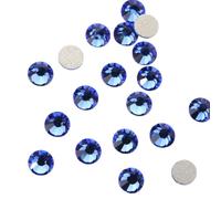 Strass Thermocollant Strass en cristal de fixation à dos plat, non thermocollants, for sacs, vêtements, nail art, DIY(107 Sapphire,1.4mm SS4 1440pcs)