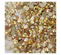 Strass Thermocollant Strass en verre à dos plat SS3-SS50, paillettes, base argentée, cristal, non thermocollant, for maquillage et ongles(Metal Sunlight,SS10-1440Pcs)
