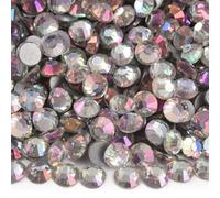 Strass Thermocollant Strass Non correcteurs à paillettes SS3-SS34, pierres précieuses en verre, diamant dos plat for Nail Art, breloques for ongles, robe(Bluish White Light,SS20-14400pcs)