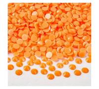 Strass Thermocollant Strass opaques solides 3-5 mm, 5000/2500/1500 pièces, strass plats non thermocollants for ongles(Orange,5mm-1500pcs)