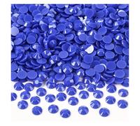 Strass Thermocollant Strass opaques solides 3-5 mm, 5000/2500/1500 pièces, strass plats non thermocollants for ongles(Sapphire,4mm-2500pcs)