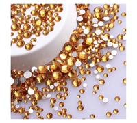 Strass Thermocollant Strass ronds pailletés de différentes tailles, fond argenté, non thermocollants, petite taille, for décoration d'ongles et de vêtements(Topaz)