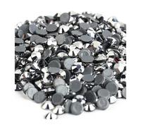 Strass Thermocollant Strass thermocollants en cristal, 40 couleurs, for couture et décorations en tissu(Silver Hematite,Ss20 1440pcs)