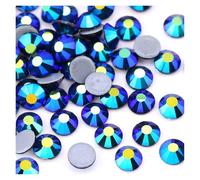 Strass thermocollants multicolores AB SS6-SS30, super paillettes, à repasser, for nail art, tissu et vêtement(Jet AB,SS20-1440Pcs)