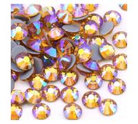 Strass thermocollants multicolores AB SS6-SS30, super paillettes, à repasser, for nail art, tissu et vêtement(Gold yellow AB,SS6-SS30 Mix 1200pcs)