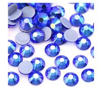 Strass thermocollants multicolores AB SS6-SS30, super paillettes, à repasser, for nail art, tissu et vêtement(Sapphire AB,SS6-1440Pcs)