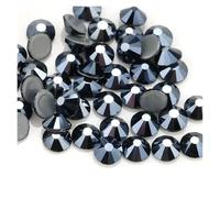 Strass thermocollants multicolores AB SS6-SS30, super paillettes, à repasser, for nail art, tissu et vêtement(Shiny black,SS10-1440Pcs)