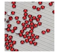 Strass thermocollants Strass en verre à dos plat SS3-SS50, paillettes, base argentée, cristal, non thermocollant, for maquillage et ongles(Dark Siam,SS50-144Pcs)