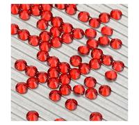 Strass thermocollants Strass en verre à dos plat SS3-SS50, paillettes, base argentée, cristal, non thermocollant, for maquillage et ongles(Light Siam,SS50-144Pcs)