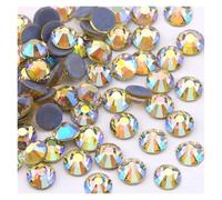 Strass Thermocollants Strass thermocollants multicolores AB SS6-SS30, super paillettes, à repasser, for nail art, tissu et vêtement(Jonquil AB,SS10-1440Pcs)
