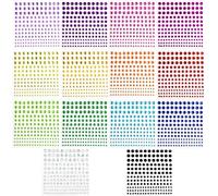 Strass Visage Auto-Adhésif Bling Maquillage Strass Pierres Précieuses Autocollants Pour Diy Artisanat Nail Body Maquillage Décoration (Coloré).[G636]