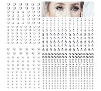 Strass Visage Autocollant Auto-Adhésifs Strass Autocollant Tatouages Temporaires pour Maquiller Décorations D'art D'ongle 668 Pièces