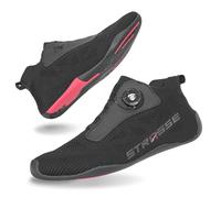 STRASSE STR180 Sim Chaussures de course High Cut - Système d'ajustement par cadran, semelle ultra fine pour une sensation de pédale, maille respirante, support de cheville pour iRacing Acc GT7 (noir