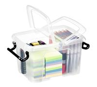 STRATA Boîte de rangement 6 L avec couvercle - Transparent