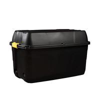 Strata Heavy Duty - Boîte de rangement sur roulettes, 175 L, 94 x 52 x 56 cm, couleur: Noir