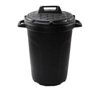 Ward Gn348 Heavy Duty Poubelle et Couvercle, 90 litres, Noir, 63.2 x 63.2 x 72.8 cm