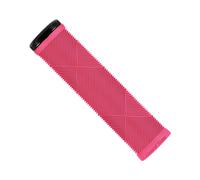 Lizard Skins Poignées Lock-On Strata Single-Sided 135 mm Rose néon