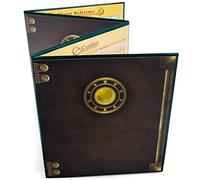 Stratagem The Master's Tome 4-Panel Customizable GM Screen with Free Inserts - Dry Erase, Dungeon & Game Master Accessory for Tabletop RPG Campaigns (Green)