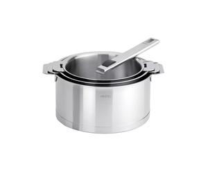 STRATE Série 3 Casseroles Amovible Inox Corps L + poignée STRATE CRISTEL D16 cm à 20 cm