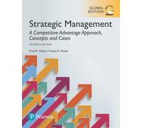 Strategic Management: A Competitive Advantage Approach, Concepts And Cases