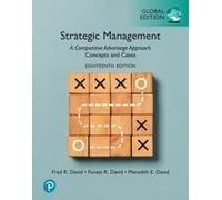 Strategic Management: A Competitive Advantage Approach, Concepts And Cases, Global Edition