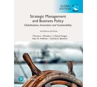 Wheelen – Strategic Management : Globalization, Innovation & Sustainability – Global Edition