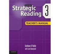 Strategic Reading Level 3 Teachers Manual - Kathleen OReilly - Cambridge University Press - Livre en Anglais - Paperback Kathleen OReillyKathleen OReilly (Auteur)