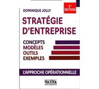 Stratégie d'entreprise Dominique Jolly (Auteur)