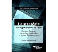 STRATEGIE DES ORGANISATIONS DE L'ETAT