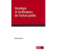 Stratégie et techniques de l'achat public