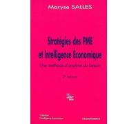 Strategies des pme et intelligence economique Une méthode d'analyse du besoin - Maryse Salles - Economica - broché - Etude
