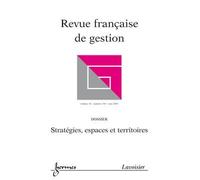 Strategies espaces et territoires revue franþaise de gestion - Collectif - Hermes Science Publications - broché - Livre