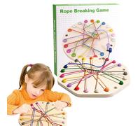 Strategy Rope Puzzle, Interactive Untying Game, Logical Thinking Toy with Multi Level Challenge, Brain Teaser, Ropes Puzzle Set with Colorful Design, Parent Child Games for Family Fun