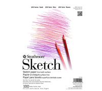 Strathmore 25-509 200 Series Bloc de croquis relié avec bande adhésive 22,9 x 30,5 cm 100 feuilles